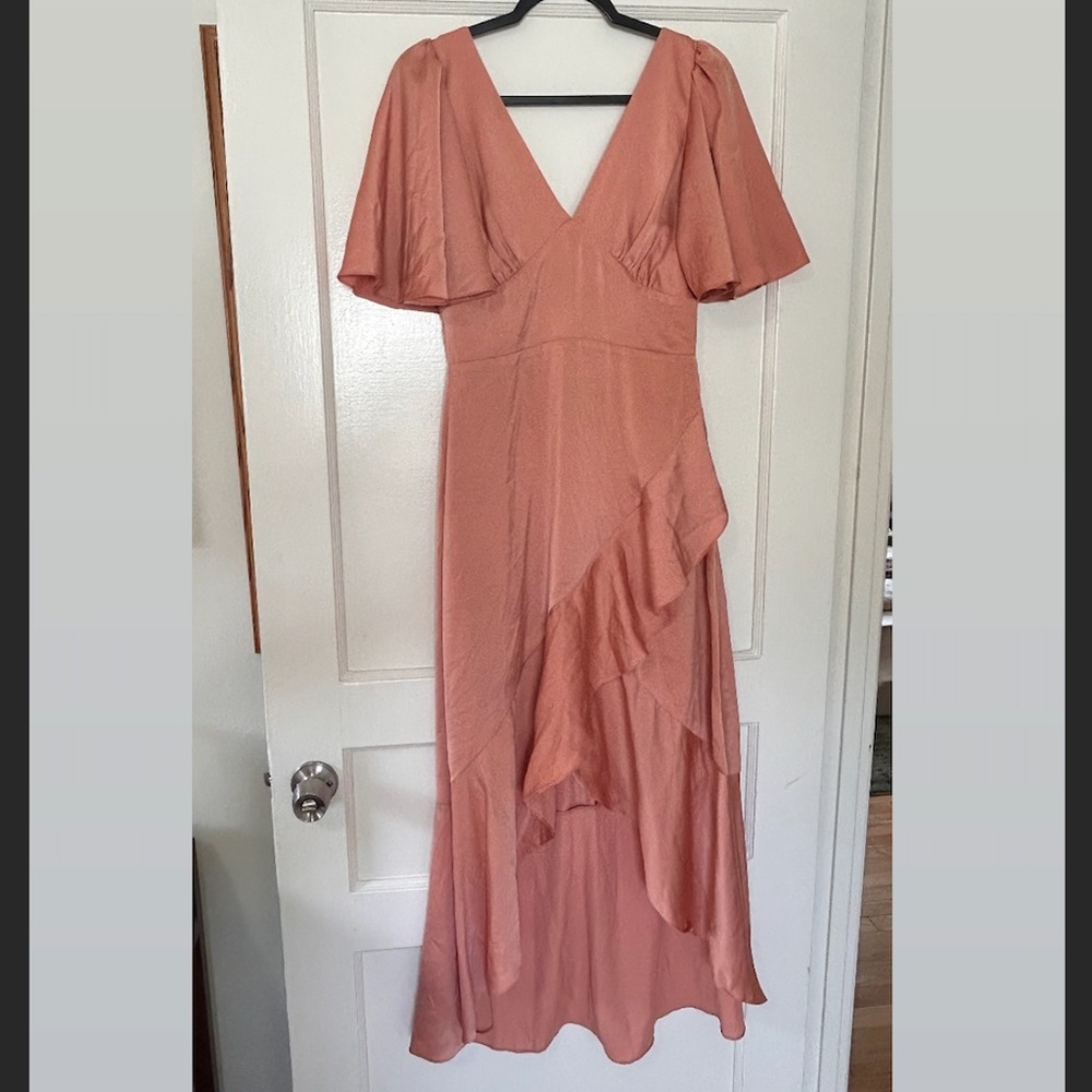 Silky Peachy Dress